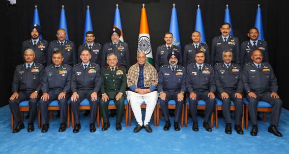 Defence Minister Lauds the IAF at Air Force Commanders’ Conclave